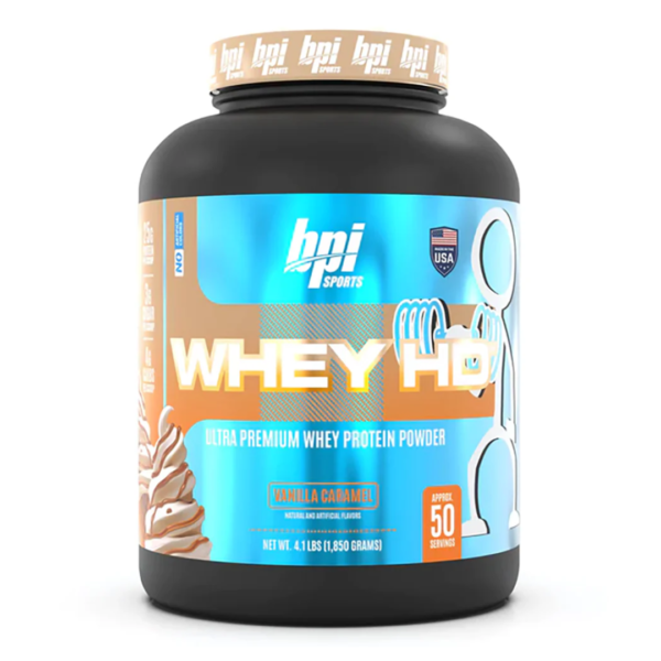 BPI WHEY HD 50SERVING 5LB VANILLA CARAMEL