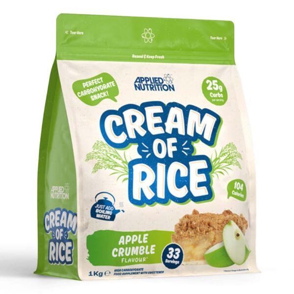 APPLIED NUTRITION CREAM OF RICE APPLE CRUMBLE 1KG