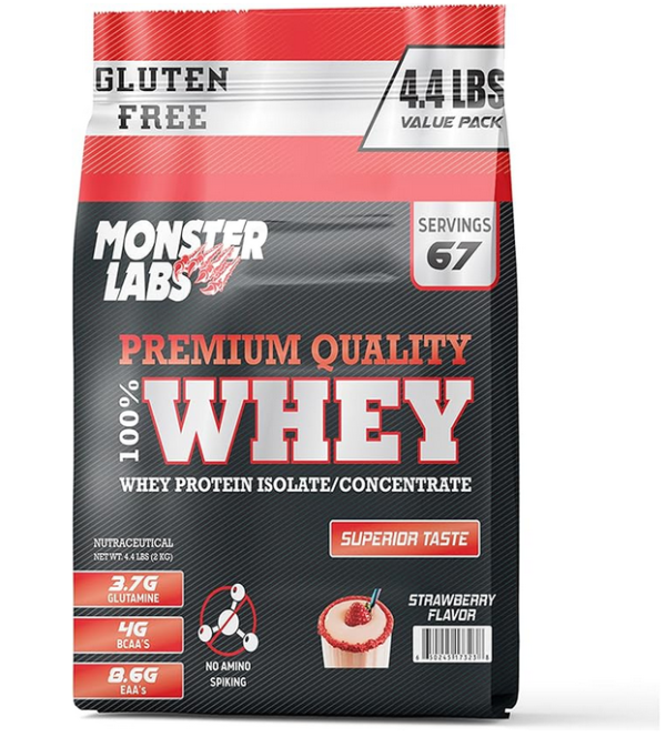 MONSTER 4.4LBS WHEY STRAW