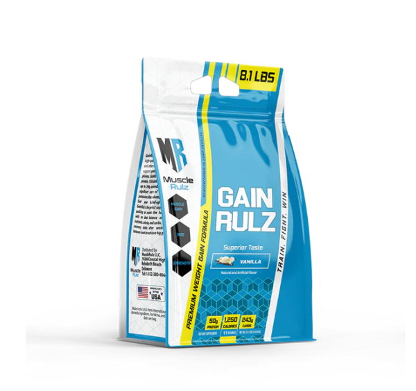 MUSCLE RULZ GAIN GAINER 8LB VANILLA
