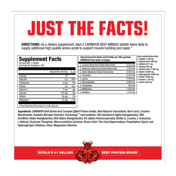 MUSCLEMEDS CARNIVIR BEEF AMINOS - Image 2