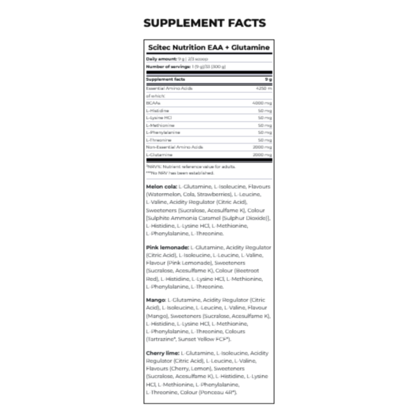SCITEC EAA + GLUTAMINE MELON COLA - Image 2