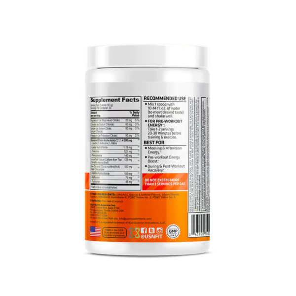 USN AMINO STIM MANGO PINEAPLE - Image 2