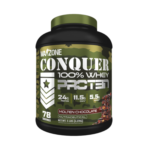 WARZONE CONQUER WHEY PROT MOLTEN CHOC