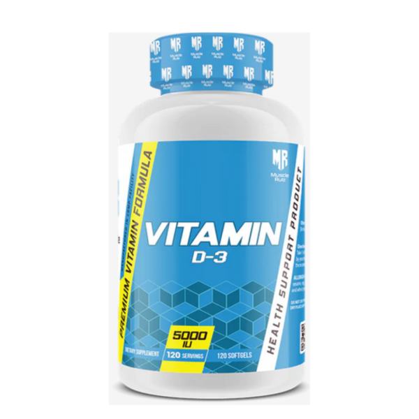 MUSCLE RULZ VITAMIN D3 5000IU 120SOFTGEL