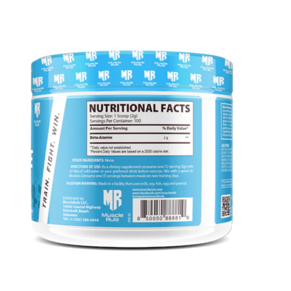 MUSCLE RULZ BETA-ALANINE 200G - Image 3